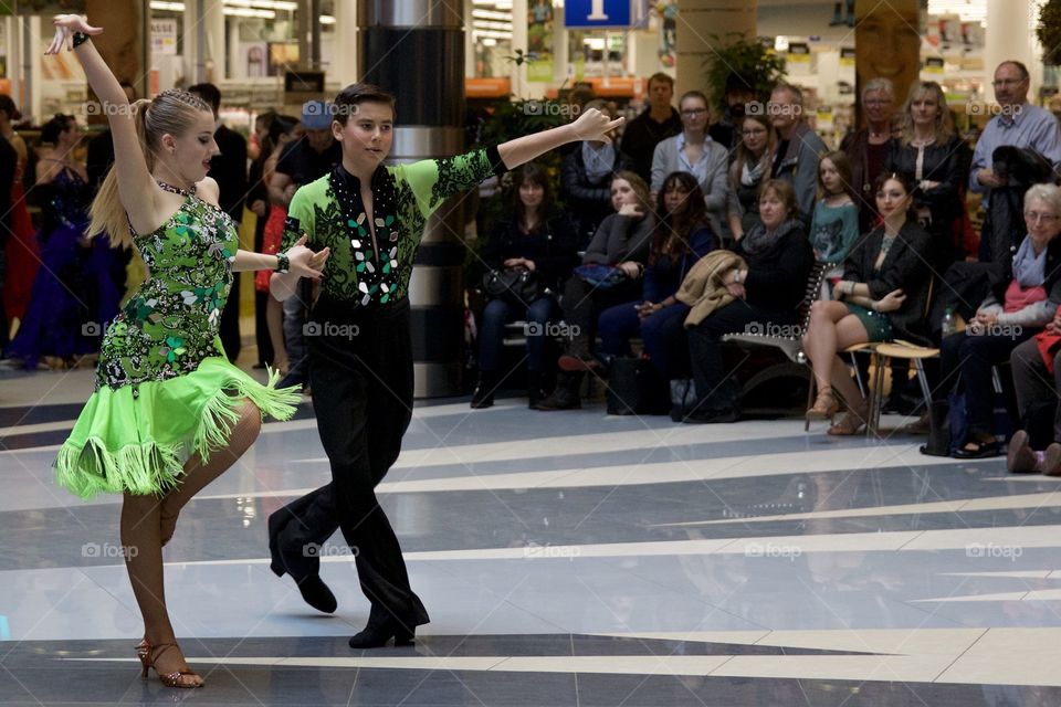 Young People Dancing In A Contest