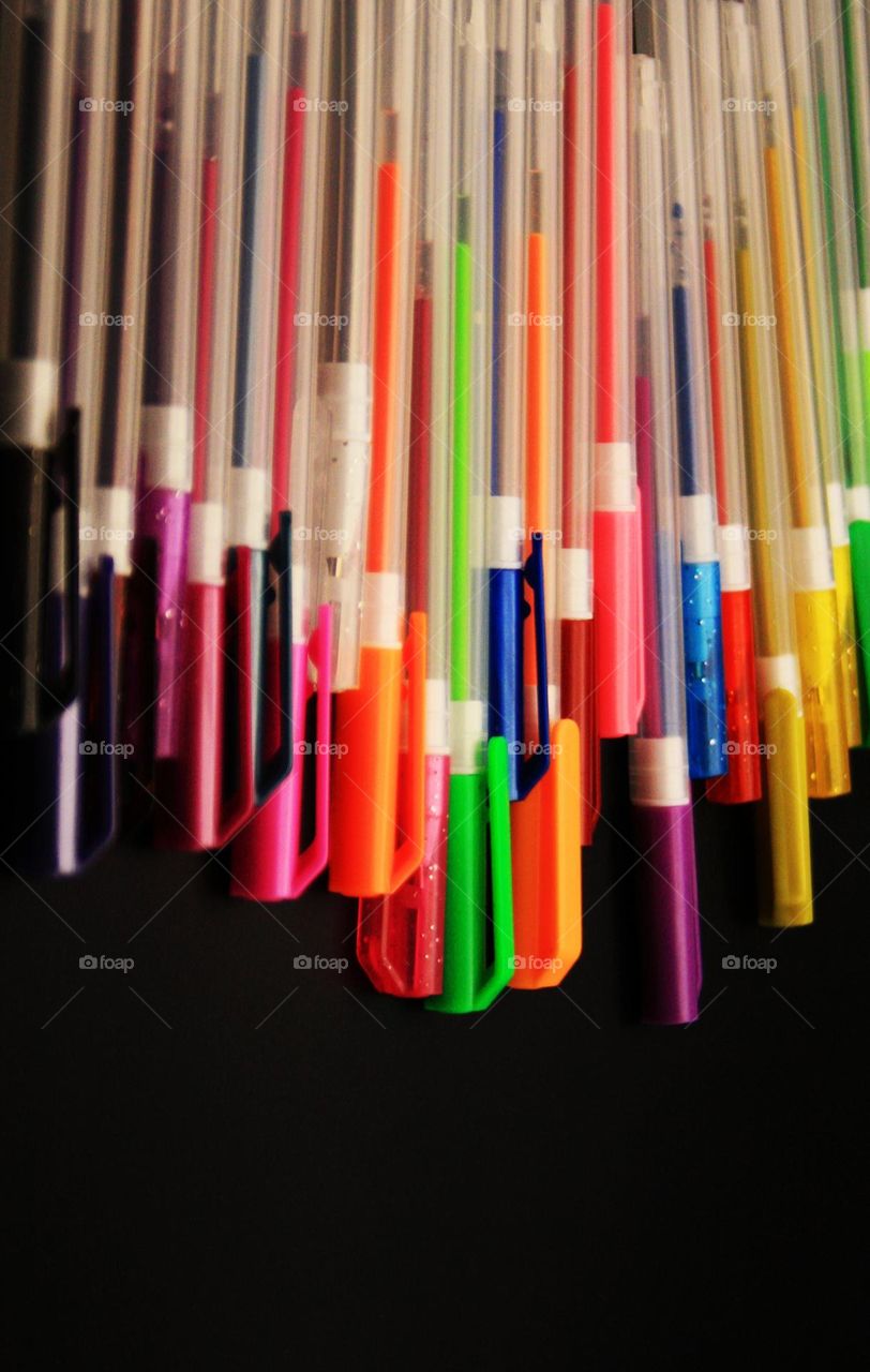 Multicolored pens