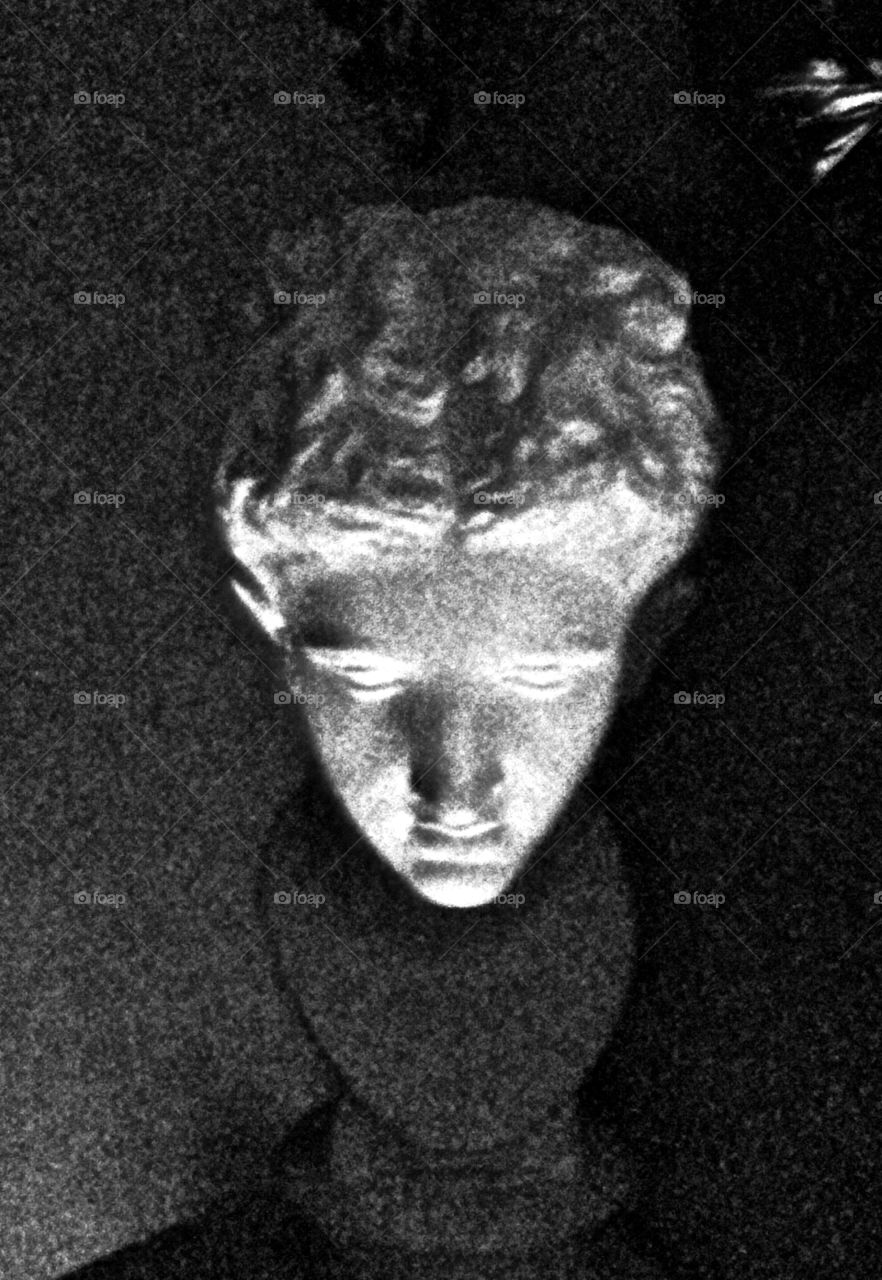 Statue in Black and White