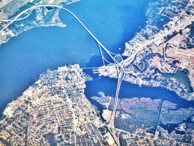 water plane bridge land by delvec