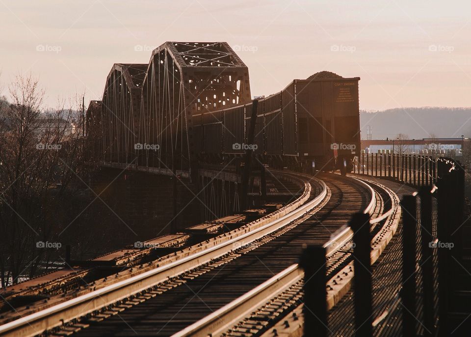 Railway, Train, Locomotive, Railroad Track, No Person