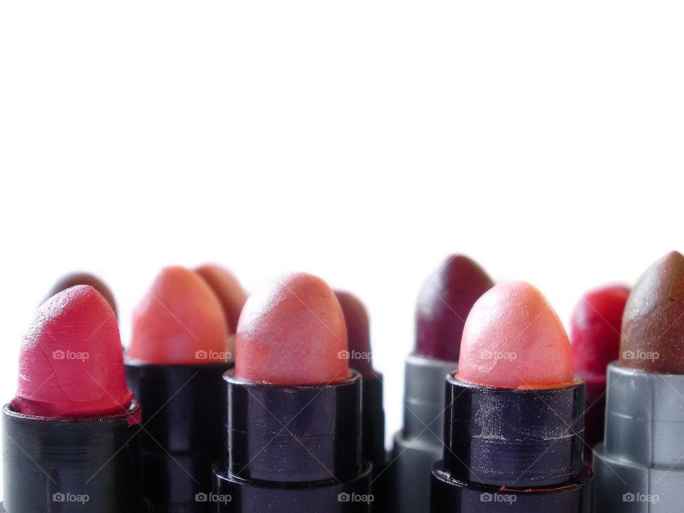 Colorful lipstick testers 