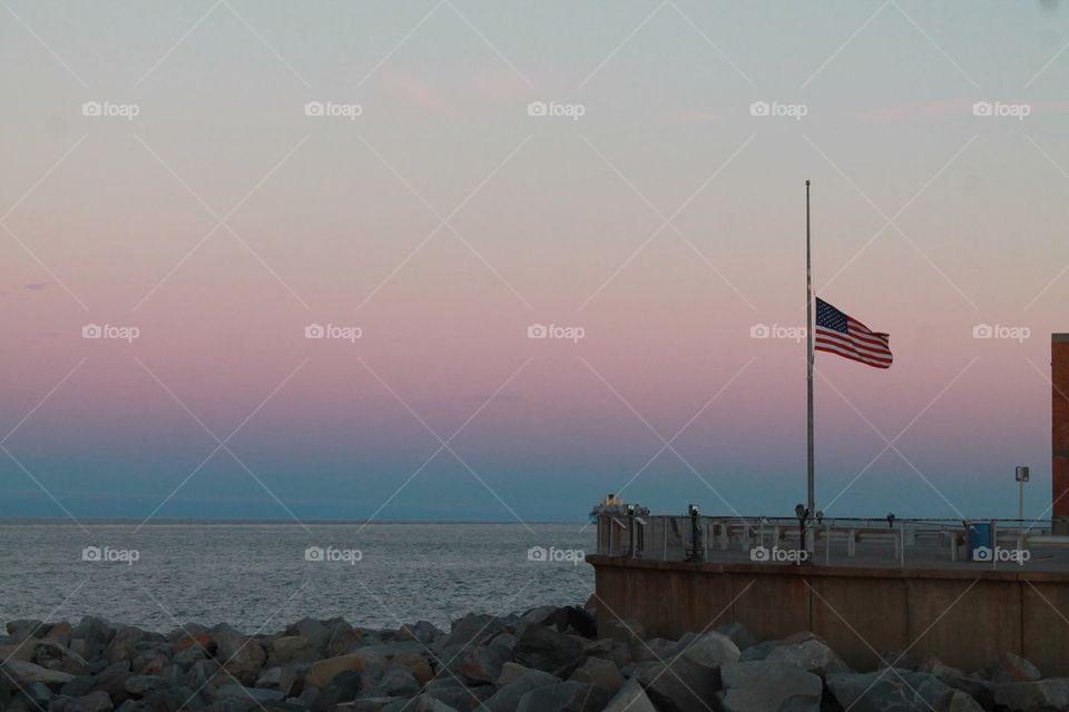 Sunset at the Chesapeake Bay Bridge