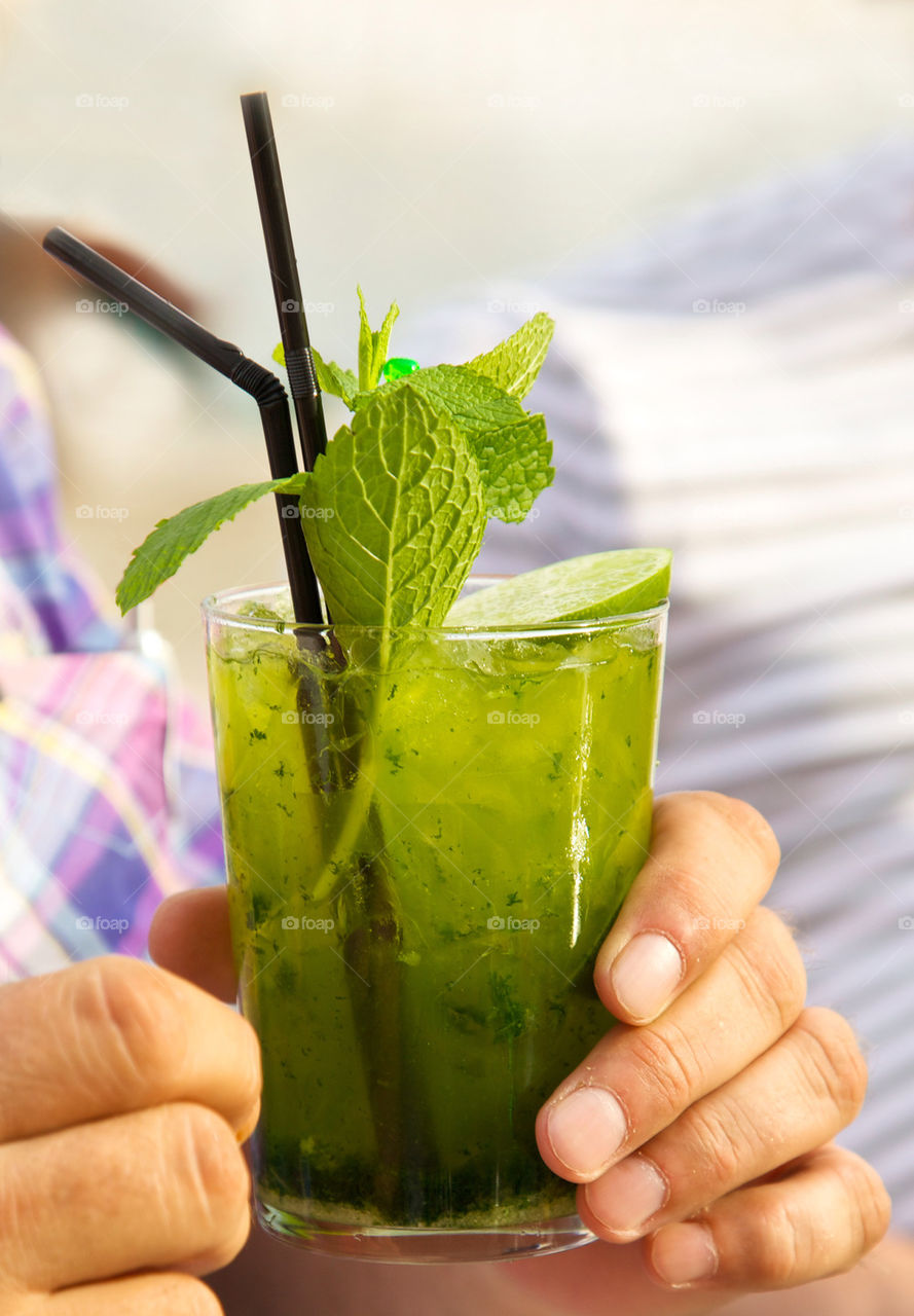 Mojito drink.