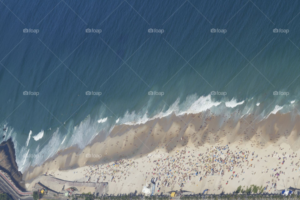 Beach landscape in Sao Conrrado Rio de Janeiro Brazil