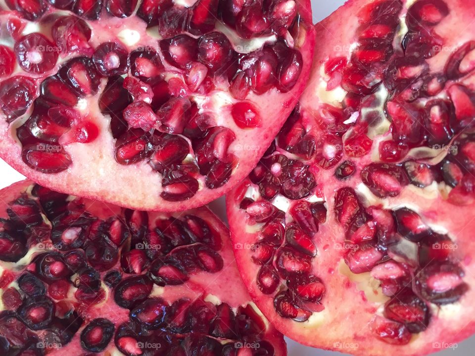 Close up of pomegranates