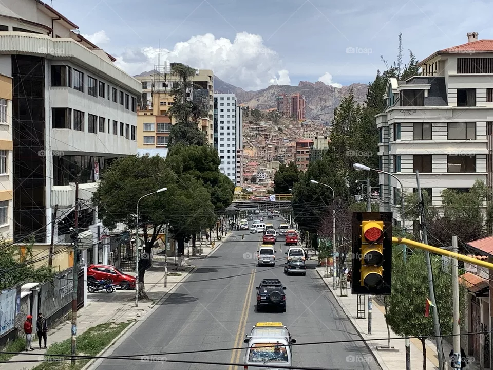 Un día normal en la ciudad de La Paz