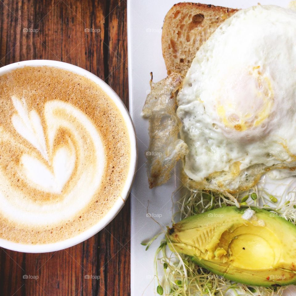 Beautiful local breakfast from the Frothy Monkey in Franklin, Tennessee