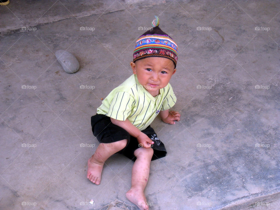 chinese baby colorful hat by mengzishiliu
