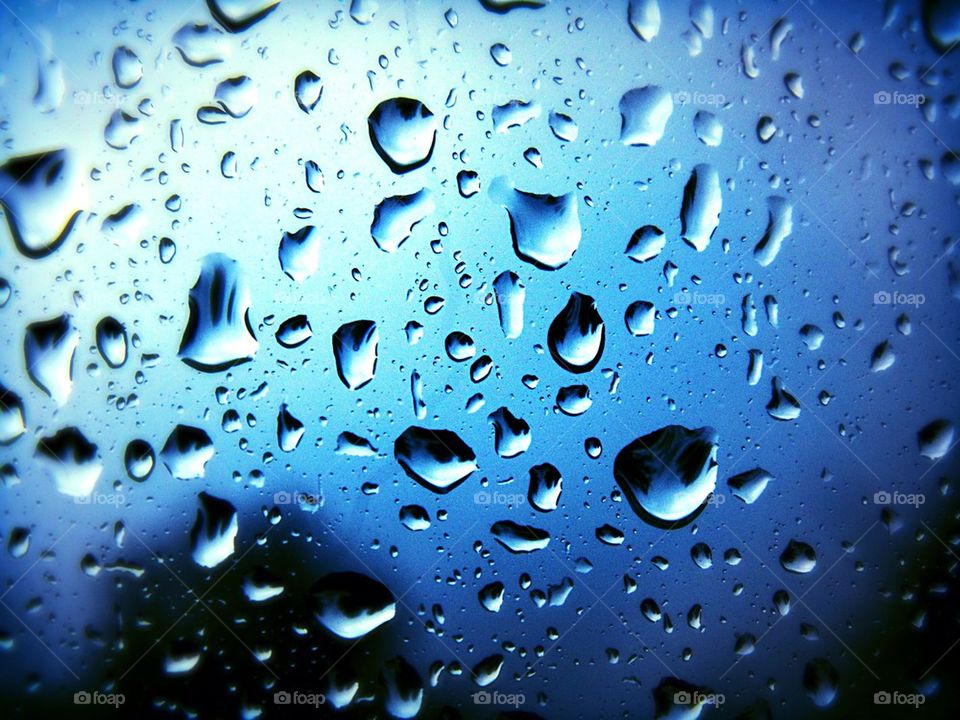 water window rain water drops by RuffiG