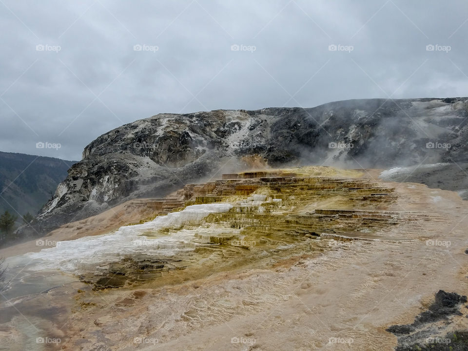 Mammoth Hot Springs in Yellowstone
