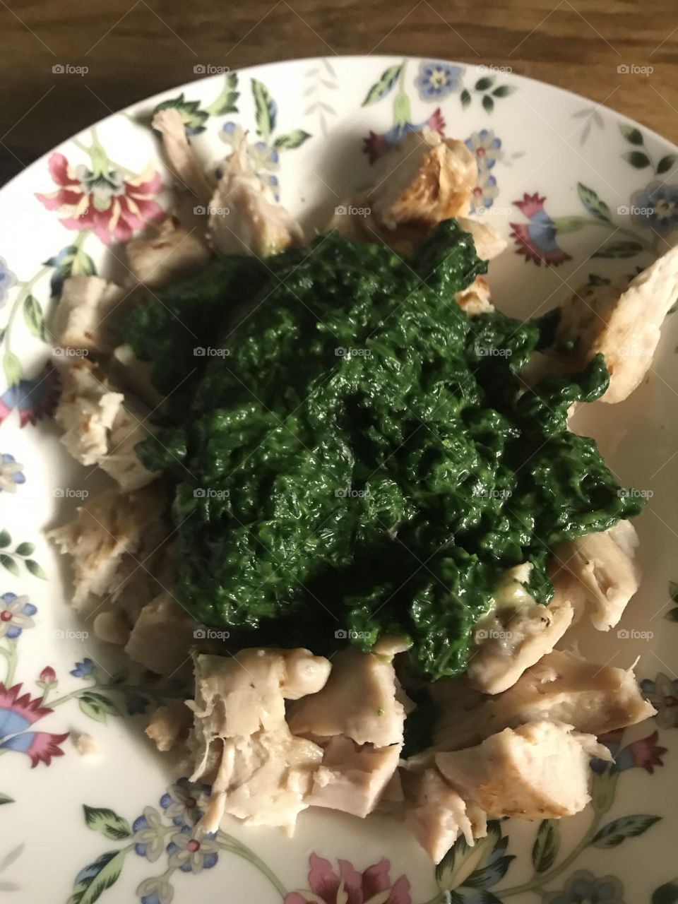 Chicken spinach 