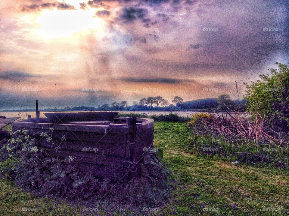 Boat on land