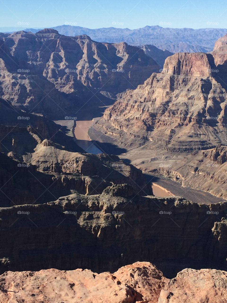 Looking down at the Colorado River 