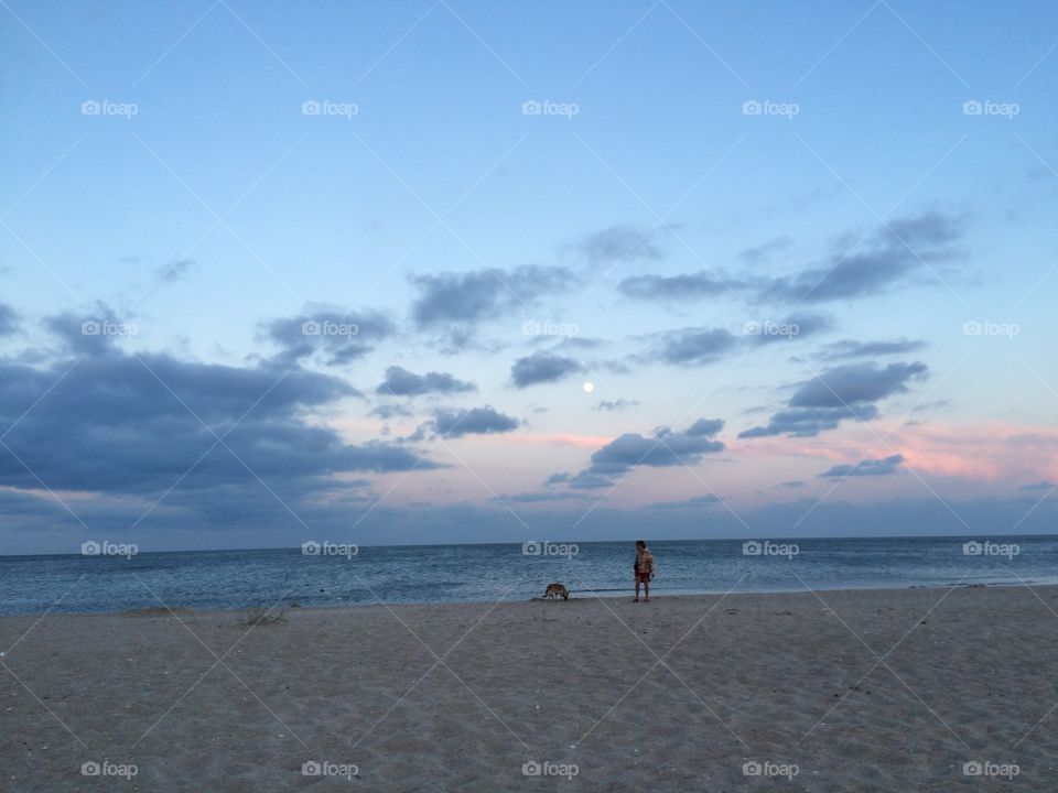 Sunset on a beach