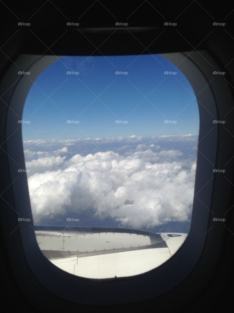 Airplane Window View