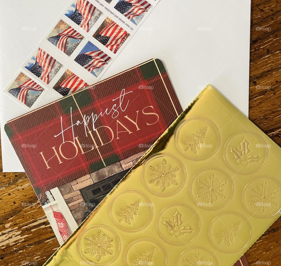 Happy Holidays family cards, mailing cards out to family and friends, Holiday traditions in December 