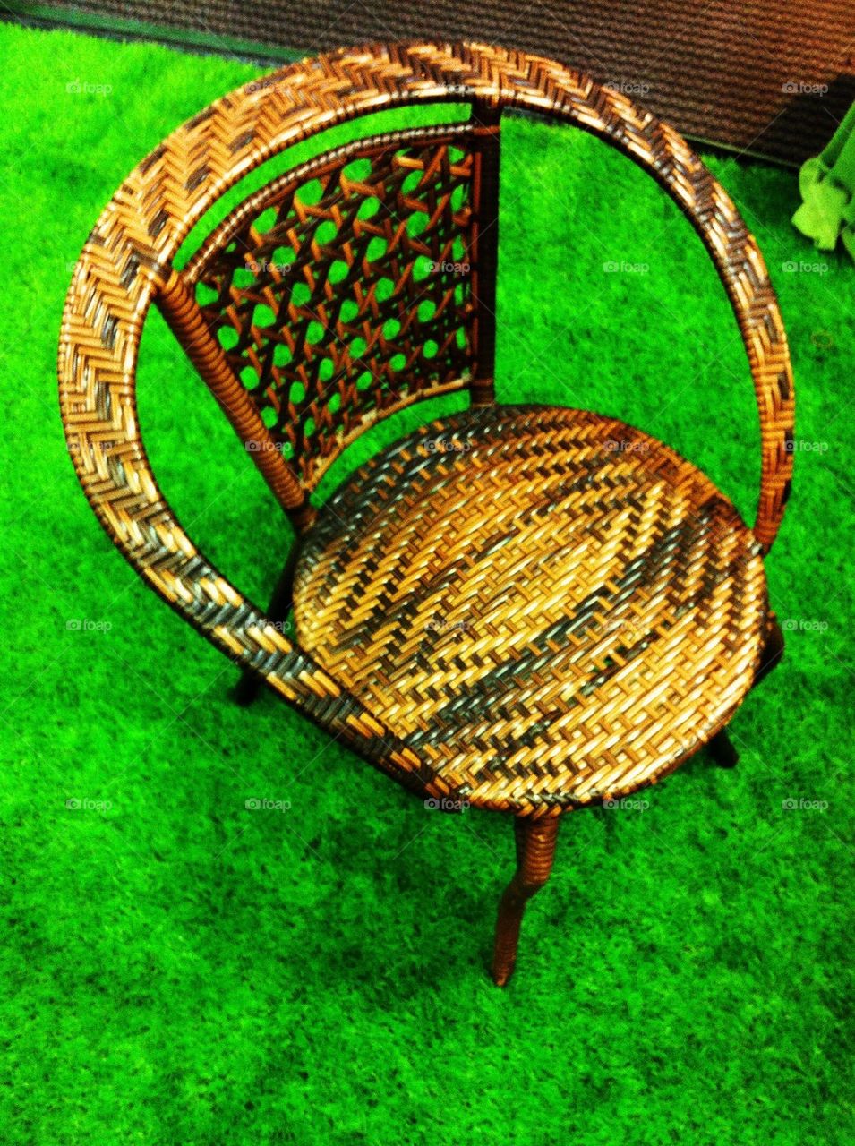 Chair in green grass
