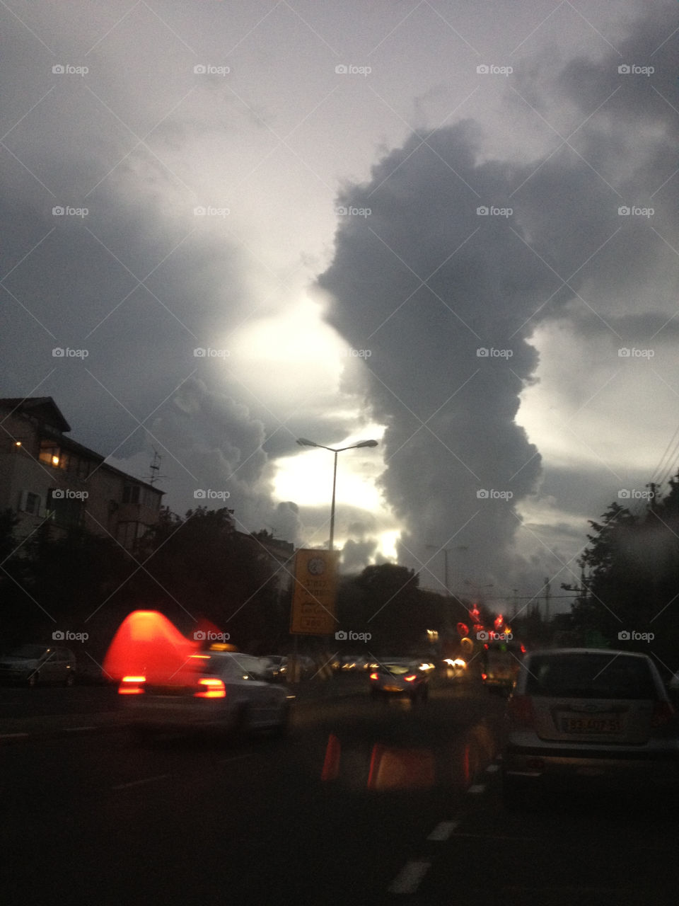 israel haifa rain drops cloud road sky whether 217 by 217