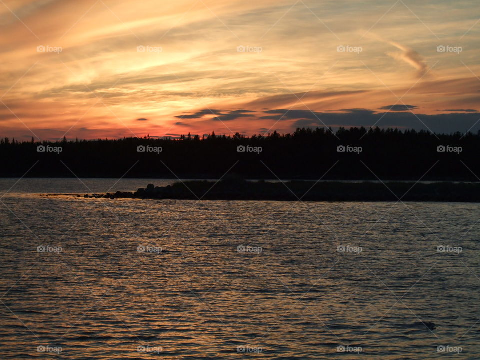 sunset at Solovki