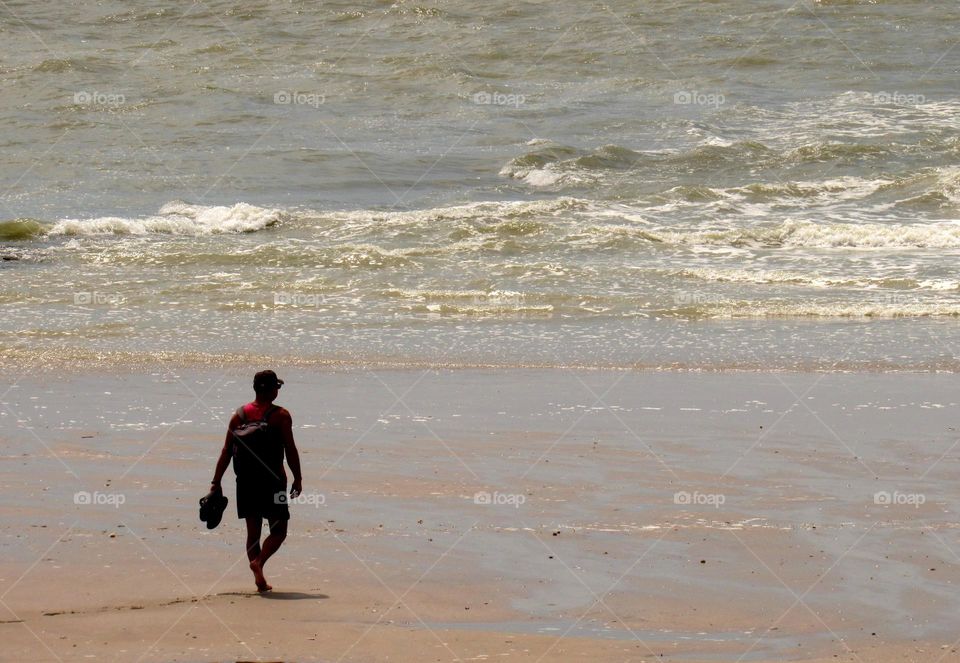 on the beach