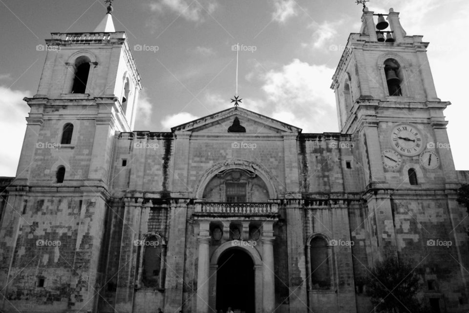 Low angle view of church