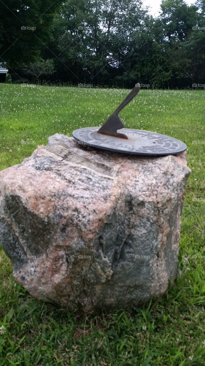 sun dial. Ann Arbor Township