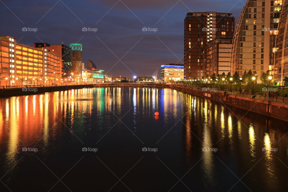 Salford Quays Early Hours. Wanted to try long exposure more