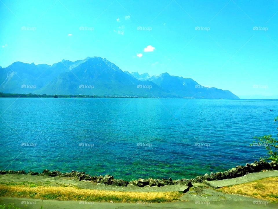 Monday blues at Lake Geneva, Switzerland 