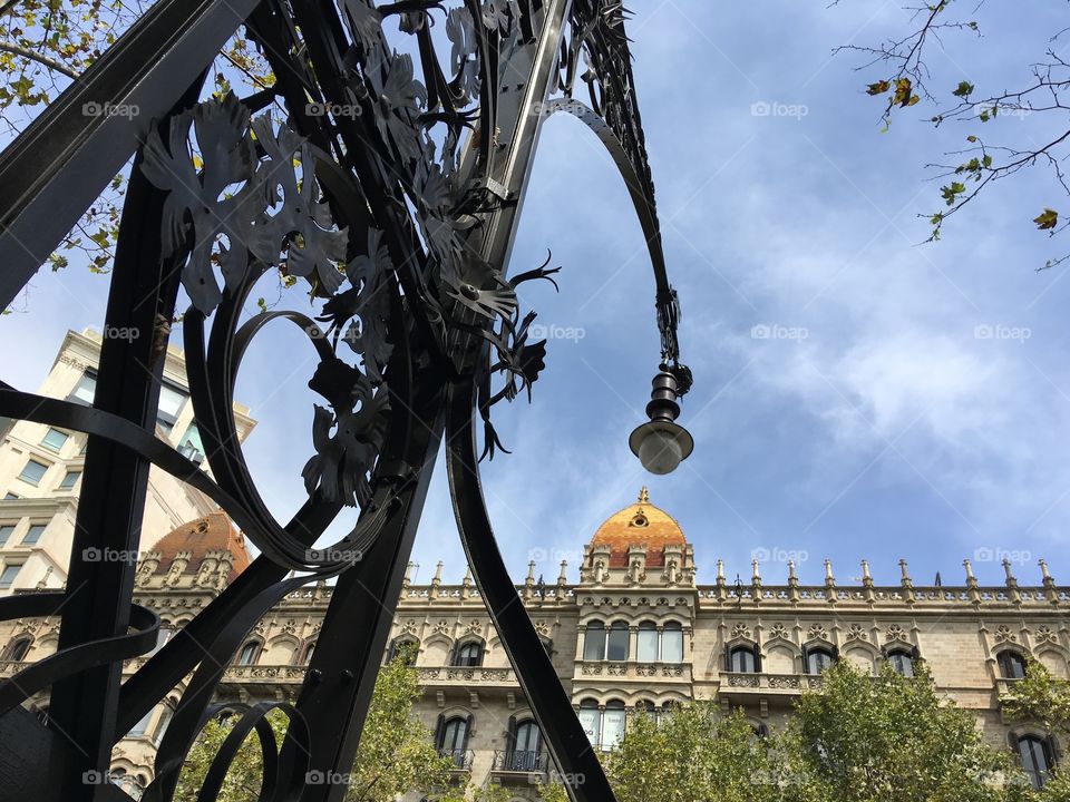 Lightpost in Barcelona 