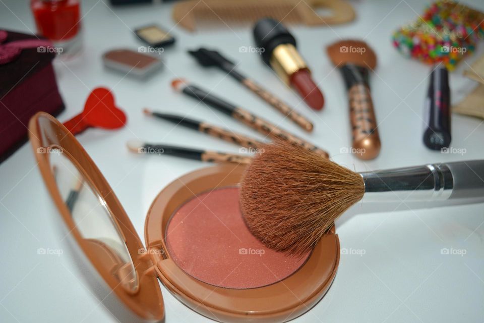 Brush, Make Up, Blush, Powder, No Person