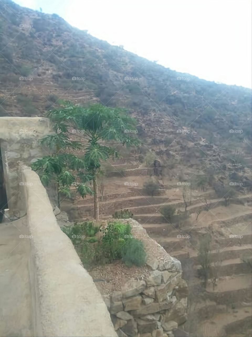 Glory be to God, the magnificent and picturesque view and the natural green trees are a view that is nothing more wonderful than it