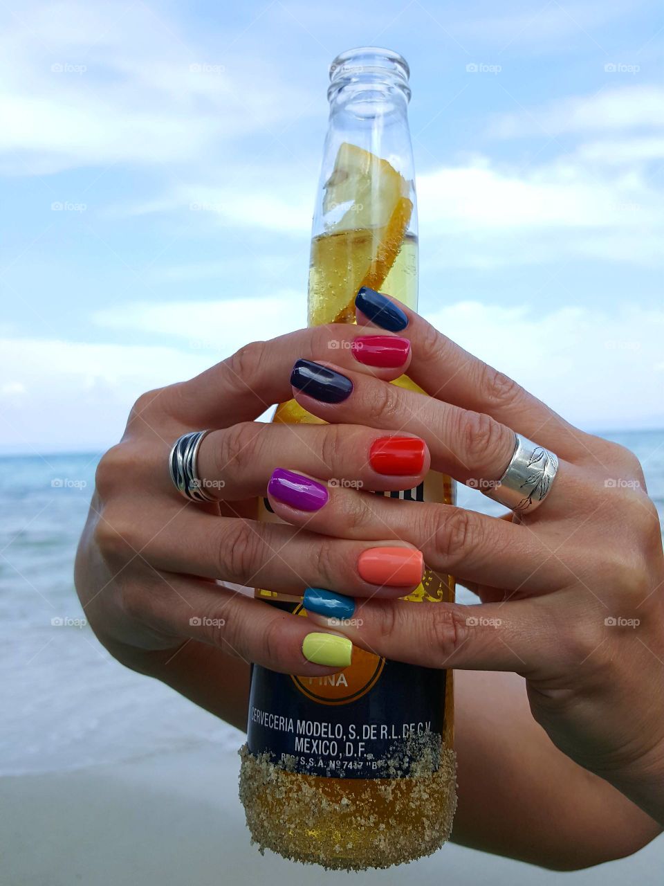 Nails on the beach 