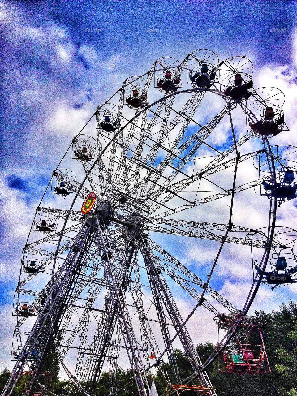 sky wheel summer children by penguincody