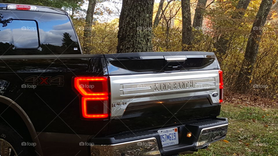 Ford f150 tailgate close up