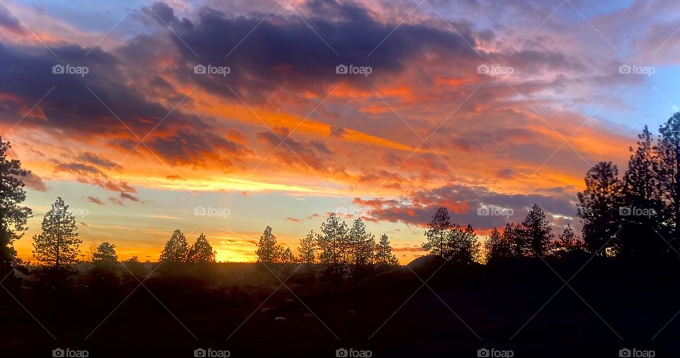 Gorgeously colorful sunset