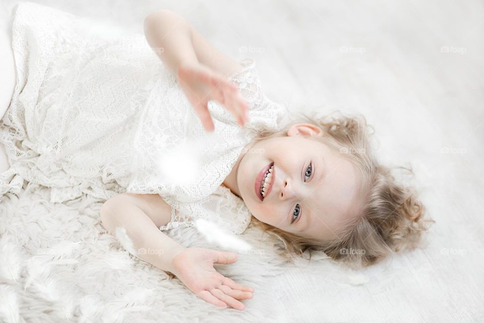 girl in white