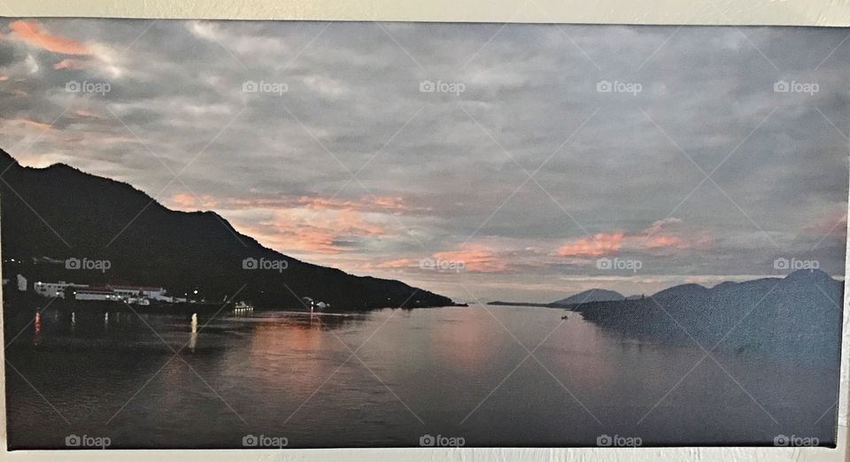 Canvas if Ketchikan in the Morn