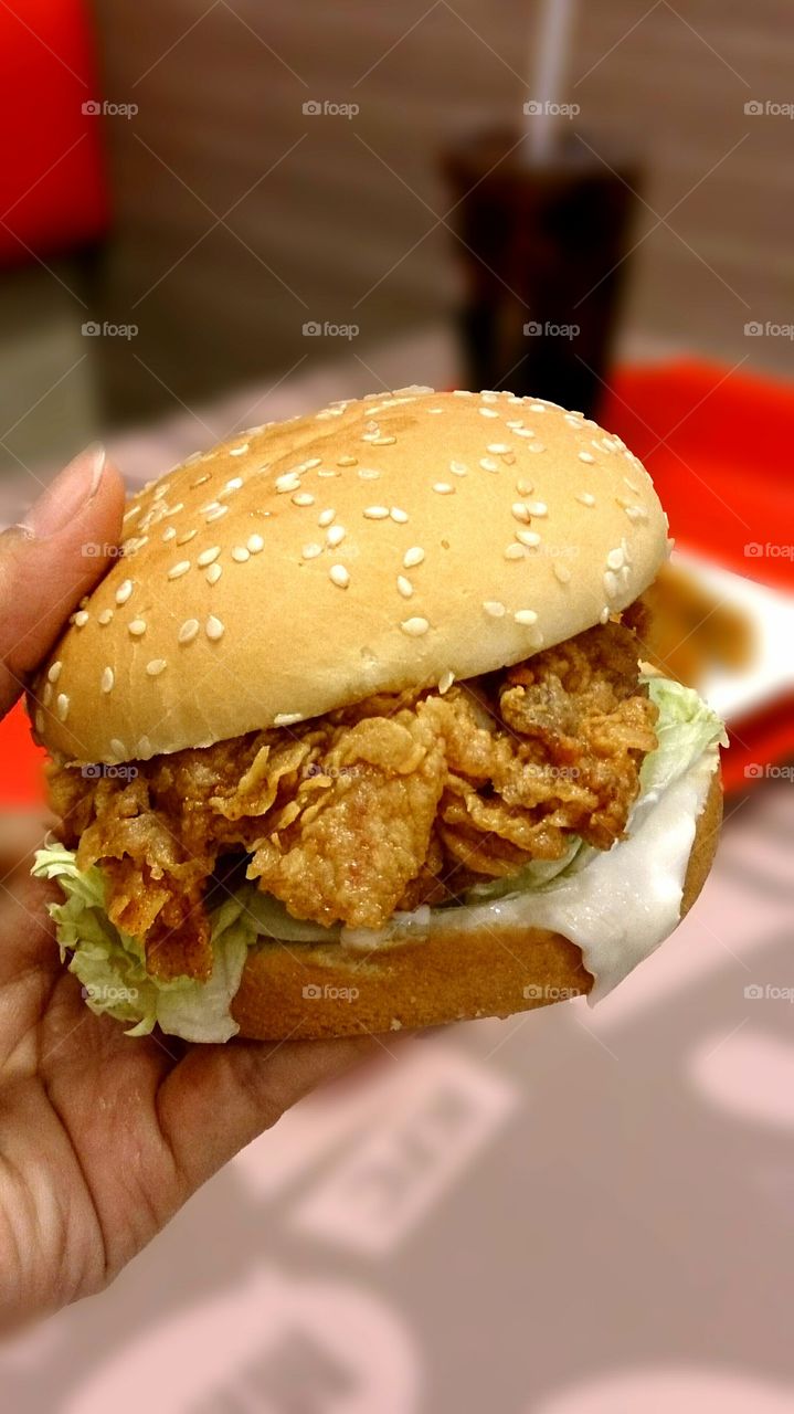 Chicken burger