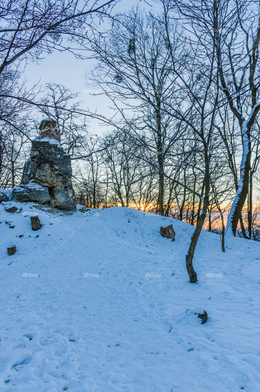 Nature landscape during sunset