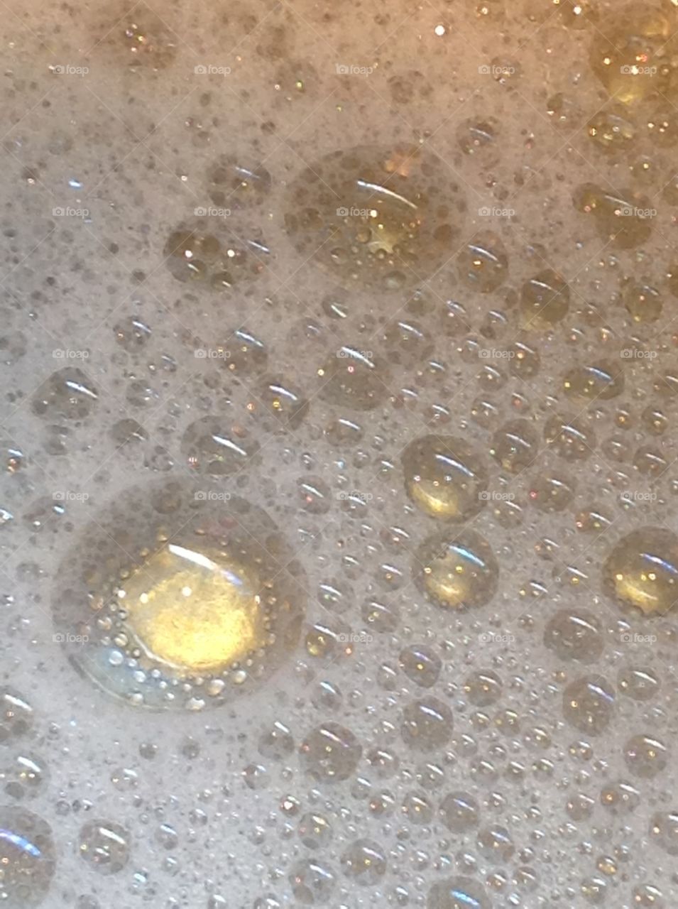 Beautiful yellow tone bubbles.