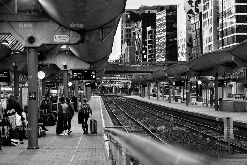 Transportation System, Street, Train, People, Railway