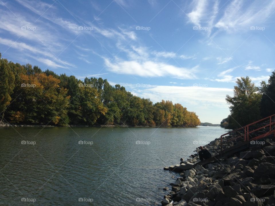 River and sky