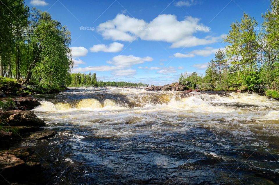 Sweden  waterfall 
