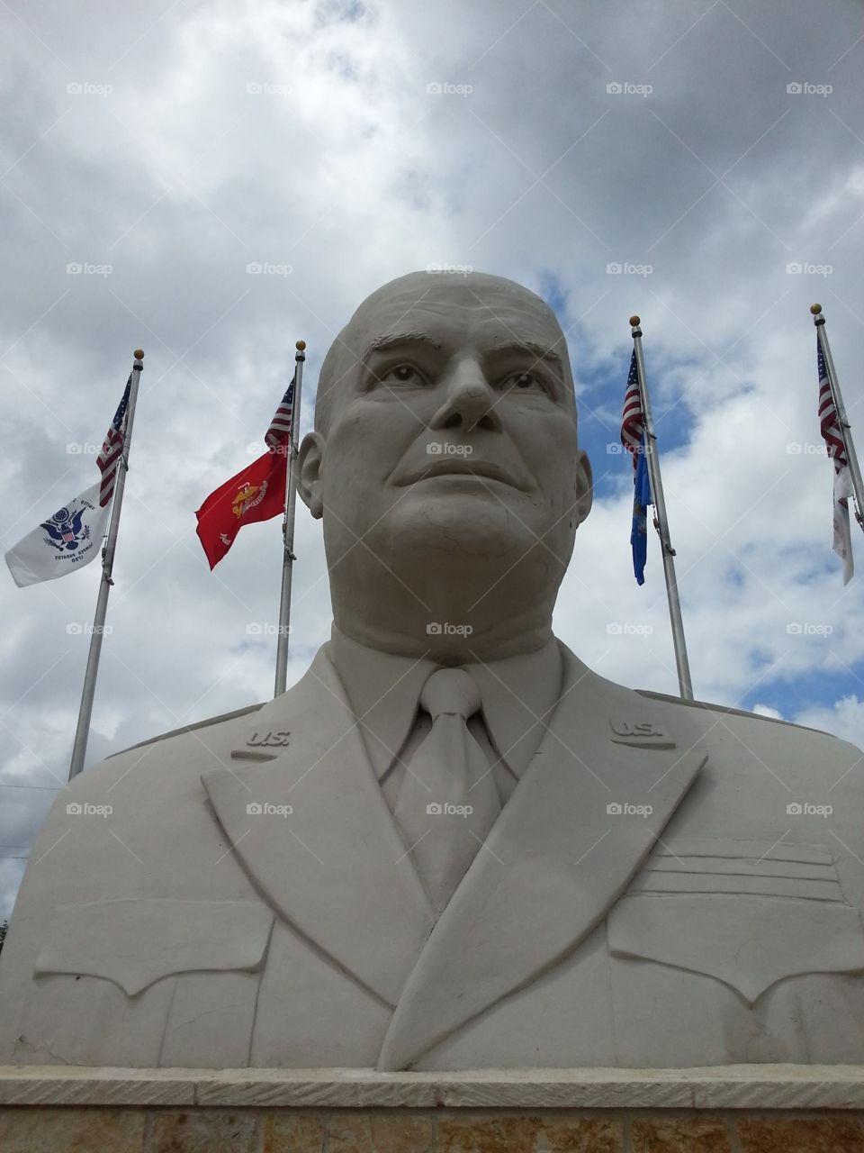 Dwight Eisenhower bust statue Texas