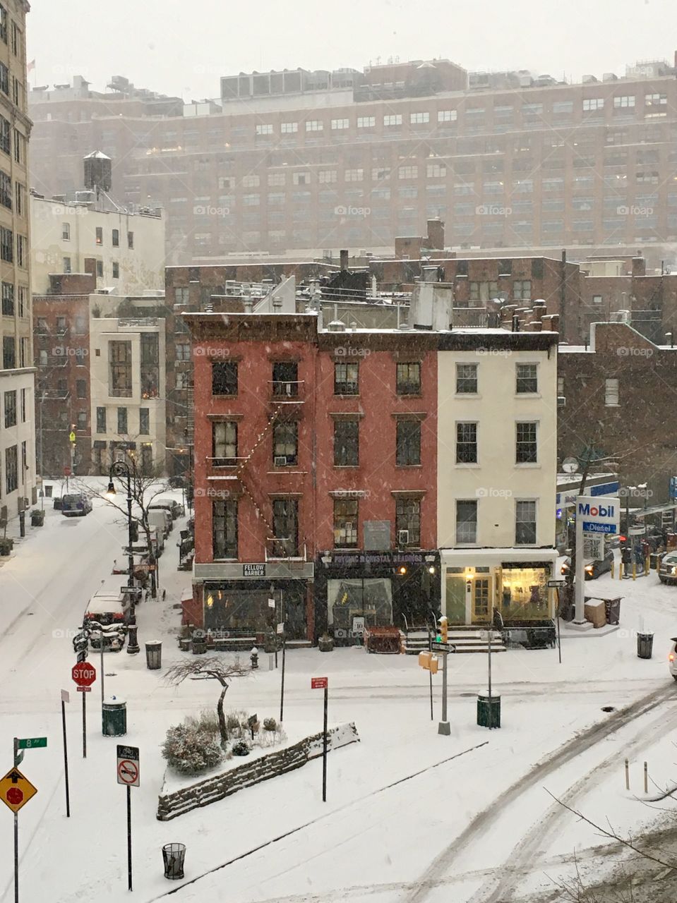 First Snowfall ❄️ 
West Village, New York 