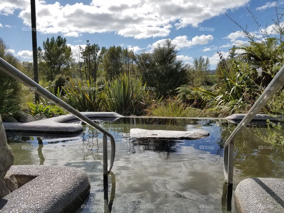 Hot spring pools