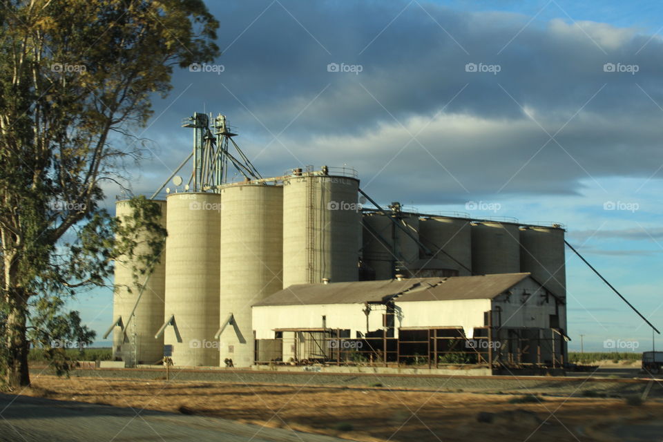 Silo, Grinder, Industry, No Person, Sky