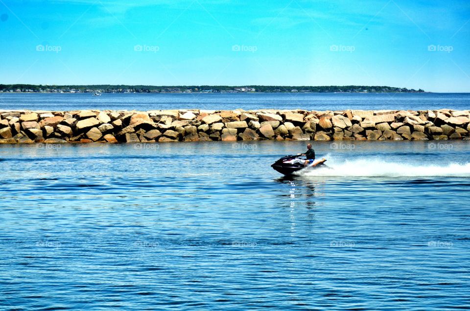 Jet ski in maine