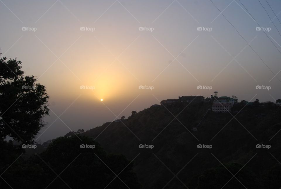 Landscape, Sunset, Dawn, Fog, Light